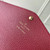 Louis Vuitton LV M82257 Sarah Wallet Monogram Empreinte Leather Wine Red