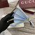 Gucci GG Emblem zip around wallet 819122 light blue