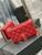 YSL 585031 Saint Laurent Becky Chain Shoulder Bag Leather Red