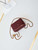 Chanel AP3940 Clutch With Chain Lambskin Vanity Box bag with Enamel buckle Wine Red
