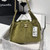 Chanel AS5293 Small Hobo Suede & Gold-Tone Metal Bronze Green