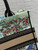 Dior M1296 Souvenir Medium Dior Book Tote Natural Raffia and Multicolor Embroidered M9650
