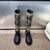 Dior KDI929CMV_S17X Warm Taupe Technical Canvas with Black Miss Dior Graffiti Print and Black Calfskin