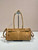 Prada 1BA426 Medium suede handbag Cinnamon