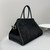 The Row W1255L72 Suede Soft Margaux 15 Air buckled tote T11001