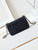 Chanel A69900 24P Mini Flap Black Fabric Printed with white raindrops AS1116