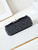 Chanel A69900 24P Mini Flap Black Fabric Printed with white raindrops AS1116