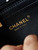 Chanel A69900 24P Mini Flap Black Fabric Printed with white raindrops AS1116
