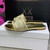 Dior Women's Shoes Dway Slide Diamond Embroidered KCQ166ERC Gold