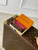 Louis Vuitton LV M41939 Rosalie Coin Purse Gold Rose Red