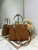 Dior M0737 Cigale top handle bag Brown