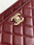 Chanel AP4323 Wallet On Chain Lambskin Diamanté Gold Wine Red