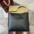 Gucci 847452 GG Emblem medium shoulder bag black GG leather