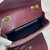YSL 801437 Loulou small in matelassé lambskin Wine Red