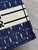 Dior M1296 Medium Book Tote Blue and Black Miss Dior Allover Embroidery M9639