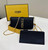 Fendi  8BS076 Fendigraphy Wallet On Chain Black leather wallet