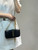 Fendi  8BS076 Fendigraphy Wallet On Chain Black leather wallet