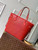 LV M12755 Louis Vuitton Neverfull MM Bag Epi Leather Red