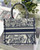 Dior Book Tote M1265 Small Dior Toile De Jouy Reverse Embroidery Blue