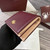 Gucci 456126  Bi-color GG Marmont small wallet Wind Red