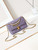 Chanel AS4986 Mini Flap bag Shiny Lambskin  Imitation Pearls & Gold-Tone Metal Light Purple