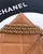 Chanel AP4936 Vanity with Chain Grained Shiny Calfskin & Gold-Tone Meta Brown