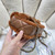 Chanel AS5148 Mini Flap Bag Shearling Lambskin & Gold-Tone Metal Brown