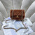 Chanel AS5148 Mini Flap Bag Shearling Lambskin & Gold-Tone Metal Brown
