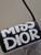 Dior M2610UZCJ_M911 Miss Dior Flap Bag Black and White Miss Dior Graffiti Printed