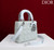 Dior M0531OUQA_M030 Small Lady Dior Bag with Light Blue Cannage Lambskin thin Strap