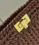 Fendi 8BN335 Peekaboo ISeeU Petite Caramel interlace leather bag 80138S