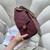 Chanel AS5293 Small Hobo Calfskin & Gold-Tone Metal Wine Red