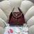 Chanel AS5293 Small Hobo Calfskin & Gold-Tone Metal Wine Red