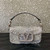 Valentino 2W2B0K53BYYNB6 garavani locò small shoulder bag embroidered with jewel logo White