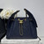 Chanel AS5293 Small Hobo Calfskin & Gold-Tone Metal Dark Blue