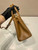 Prada 1BA863 Medium Prada Galleria Saffiano leather bag Cross pattern Natural