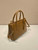 Prada 1BA863 Medium Prada Galleria Saffiano leather bag Cross pattern Natural