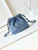 CHANEL 22 Mini Handbag Washed Denim & Silver-Tone Metal AS3980 Blue