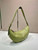 Prada 1BC255 Prada Demi-lune large leather shoulder bag Green
