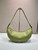 Prada 1BC255 Prada Demi-lune large leather shoulder bag Green