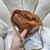 Chanel AS5149 Flap Bag Shearling Lambskin & Gold-Tone Metal Brown