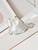 Chanel 22 Mini Handbag Patent Gradient Calfskin Lacquered Metal AS3980 White & pink silver