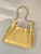 Chanel AS5631 Mini Hobo Suede & Gold-Tone Metal Yellow