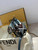Fendi 8BS017  Baguette Mini  Blue & Brown denim-effect FF jacquard bag