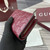 Gucci 847208 GG Emblem small wallet Rosso Ancora red GG leather