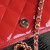 Chanel AP3226 Phone Holder with Chain Patent Calfskin & Gold-Tone Metal Red