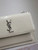 YSL 442906 SUNSET MEDIUM IN White crocodile leather