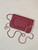 Chanel AP4241 Classic Wallet On Chain patent leather Wine Red