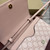 Gucci GG Emblem wallet with leather strap 820688 Biege & Pink