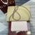 Gucci GG Emblem wallet with leather strap 820688 Biege & Pink